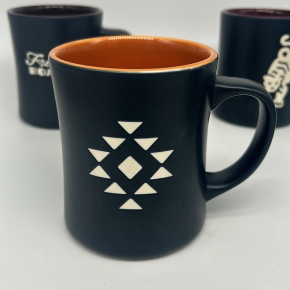 STARBUCKS Coffee Mug Mismatched Roast Etched Set 2011 - Picture 2 of 14